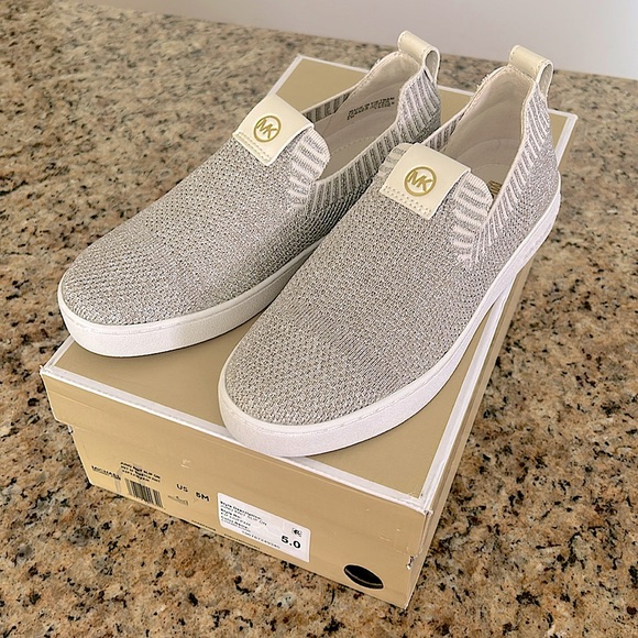Michael Kors Shoes - New Michael Kors Juno slip on sneaker (champagne)
